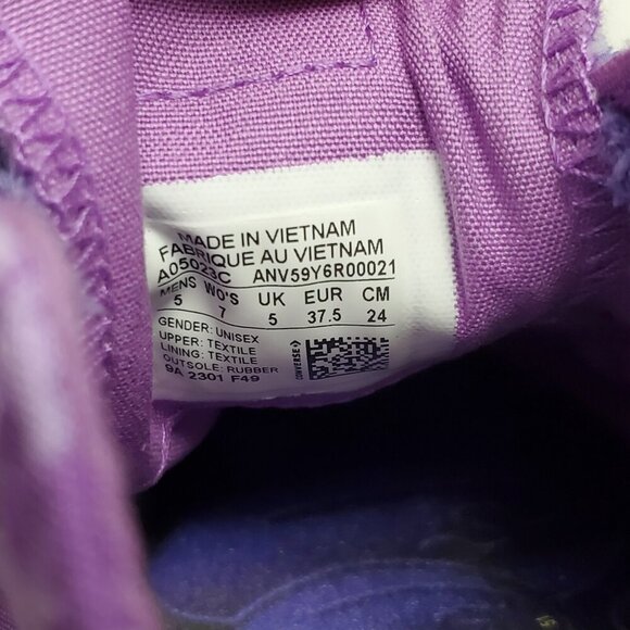 Converse Chuck Taylor All Star Low Top Purple Wavy Fuzzy Lace Sneakers 5M/7W - Picture 13 of 13